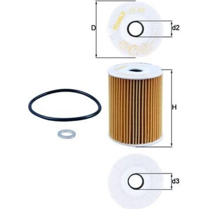 Mahle Original Ölfilter OX 355D Mahle Original Ölfilter OX 355D