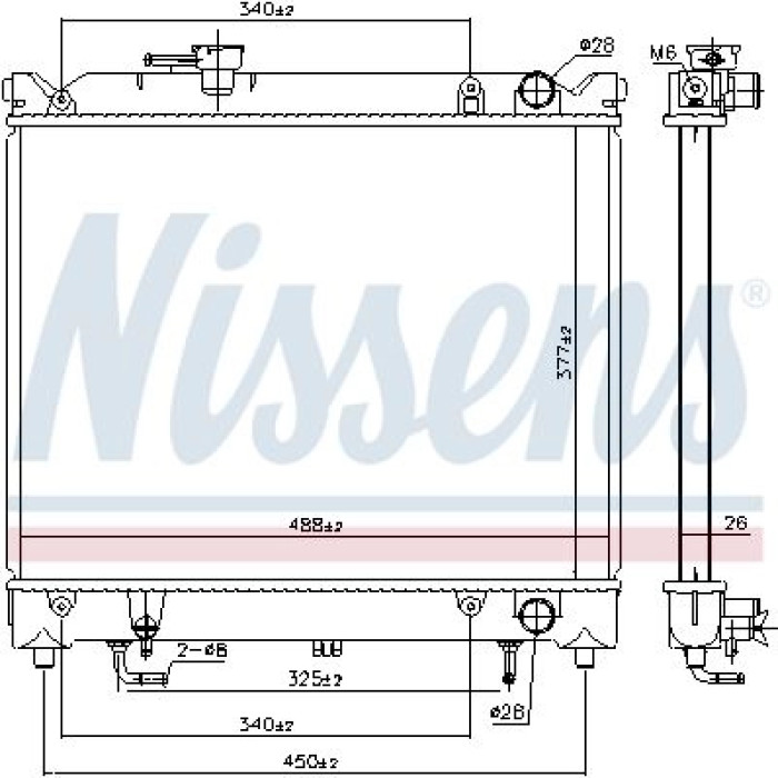 Nissens Wasserkühler PKW 606692 Nissens Wasserkühler PKW 606692
