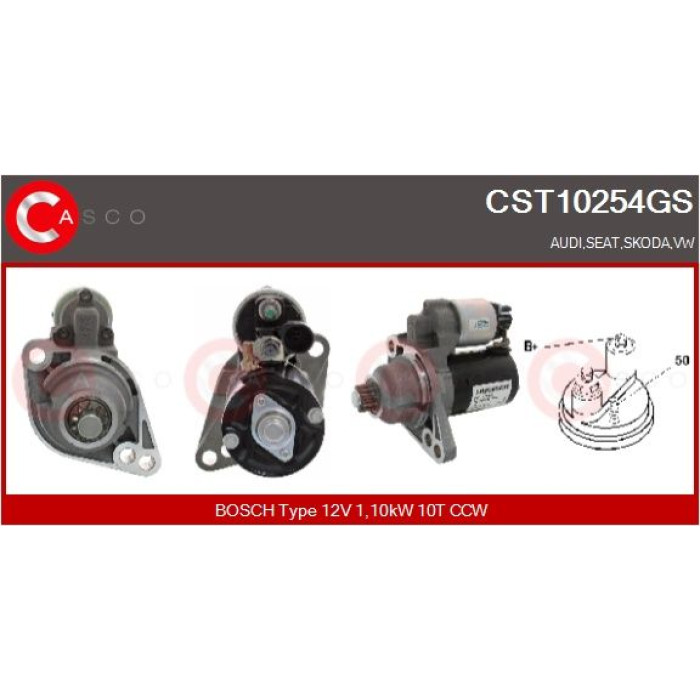 CASCO Anlasser CST10254GS CASCO Anlasser CST10254GS