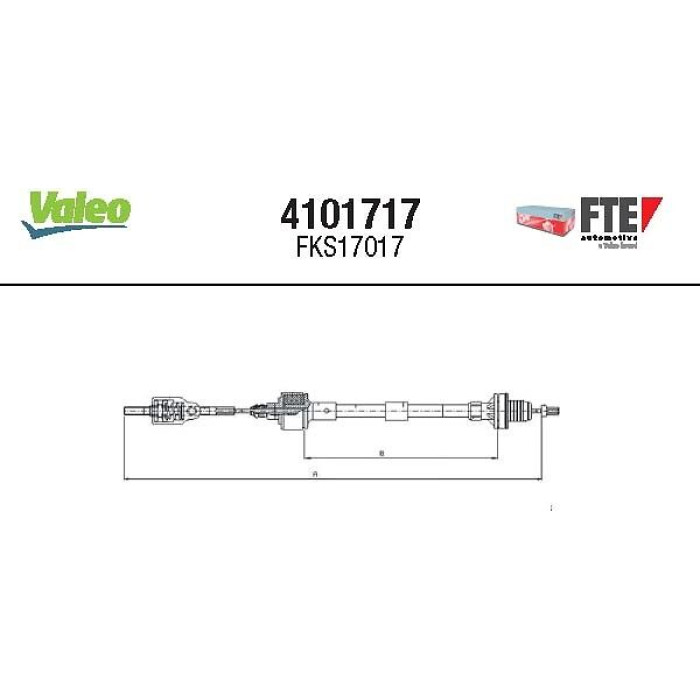 FTE Seilzug, Kupplungsbetätigung 4101717 FTE Seilzug, Kupplungsbetätigung 4101717