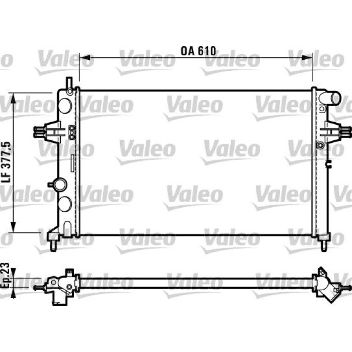 Valeo Motorkühler 732729 Valeo Motorkühler 732729