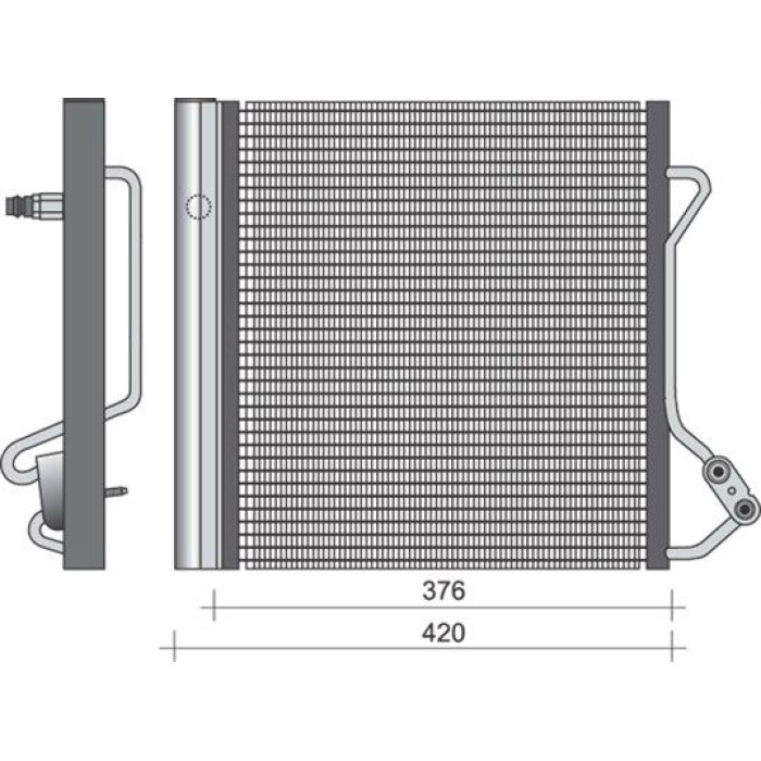 Magneti Marelli Klimakondensator 350203264000 Magneti Marelli Klimakondensator 350203264000