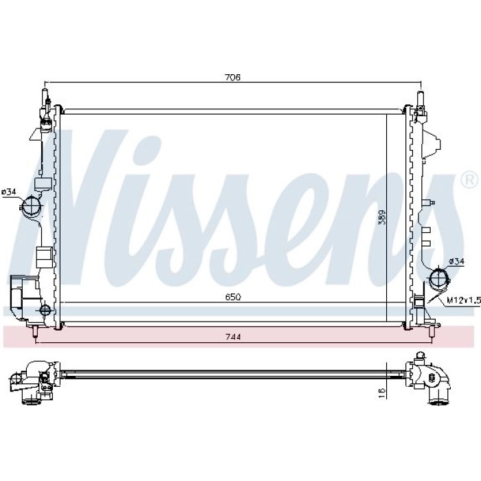 Nissens Wasserkühler PKW 63123 Nissens Wasserkühler PKW 63123