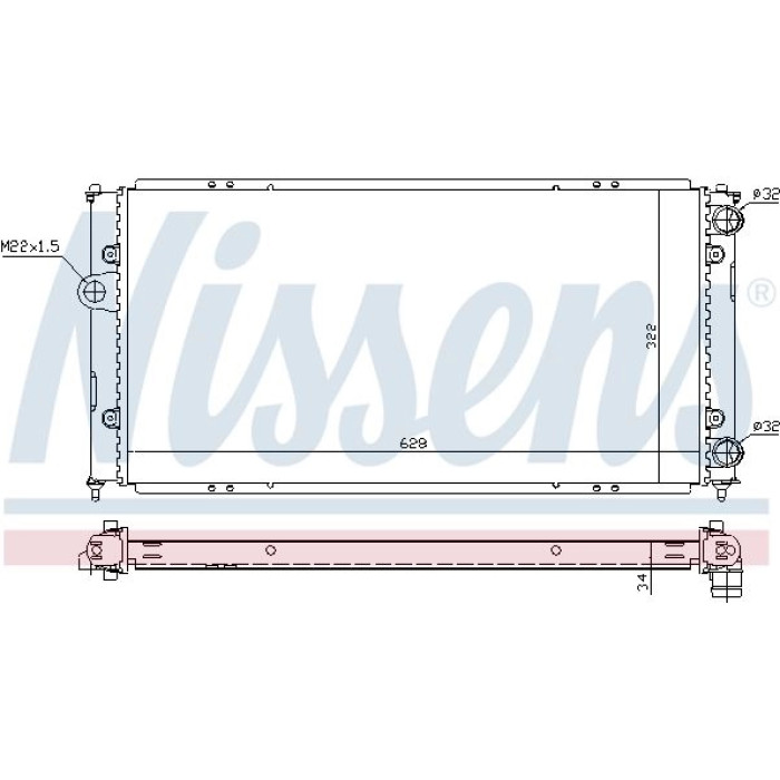 652681 Nissens Wasserkühler PKW 652681 652681 Nissens Wasserkühler PKW 652681