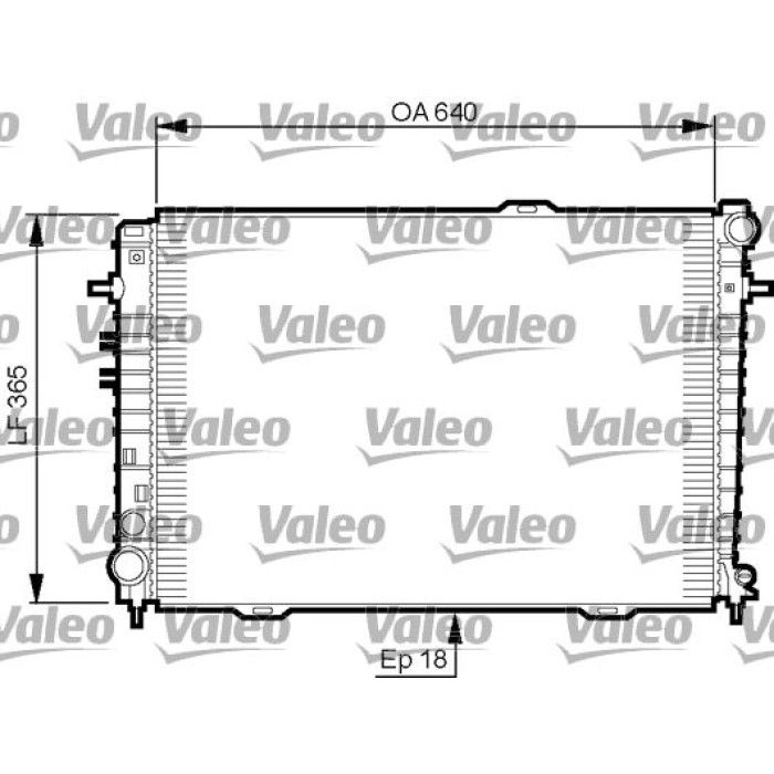 Valeo Motorkühler 735500 Valeo Motorkühler 735500