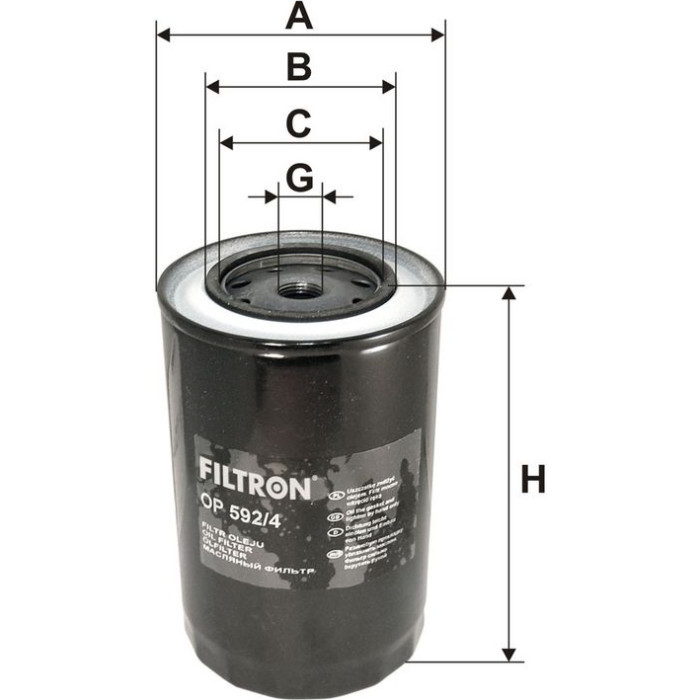 Filtron Ölfilter OP 592/4 Filtron Ölfilter OP 592/4