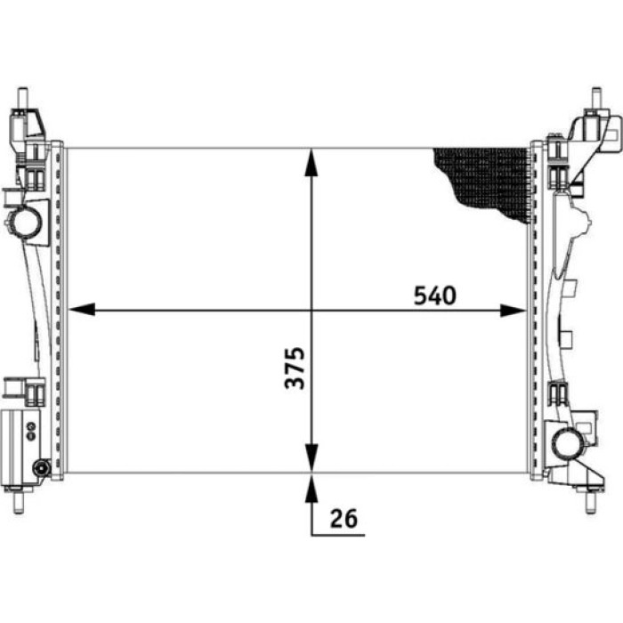 MAHLE Kühler, Motorkühlung CR 773 000P MAHLE Kühler, Motorkühlung CR 773 000P