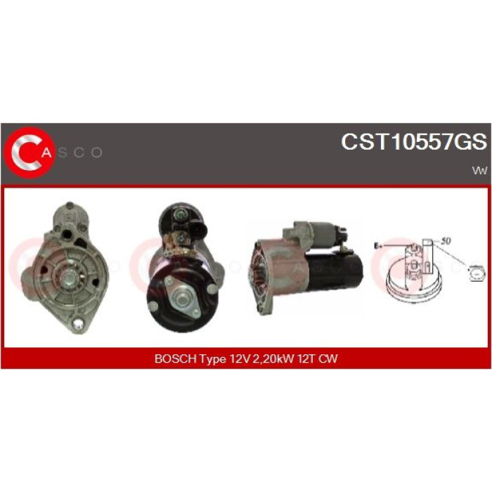 CASCO Anlasser CST10557GS CASCO Anlasser CST10557GS