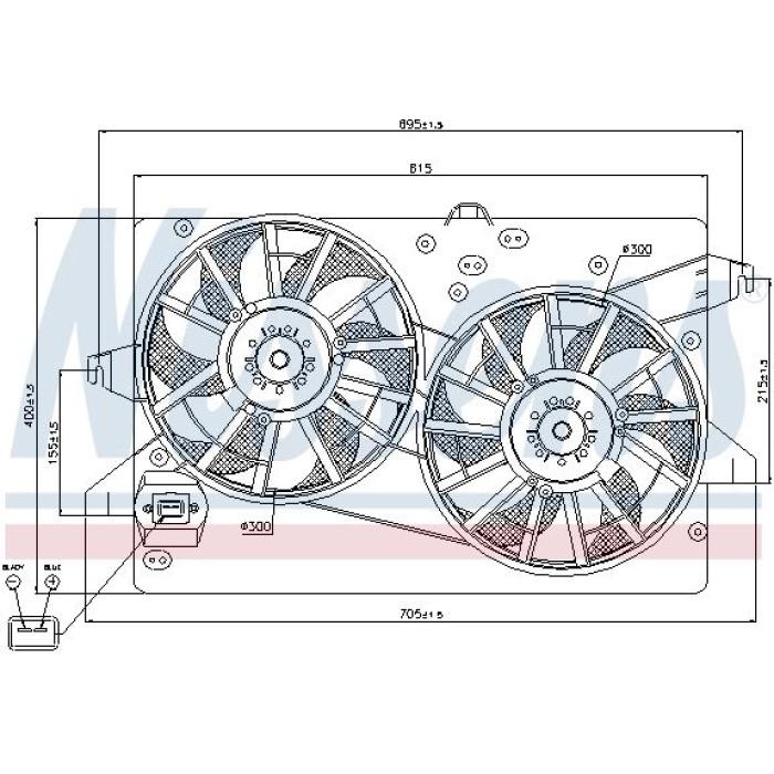 Nissens Kühlerlüfter PKW 85228 Nissens Kühlerlüfter PKW 85228