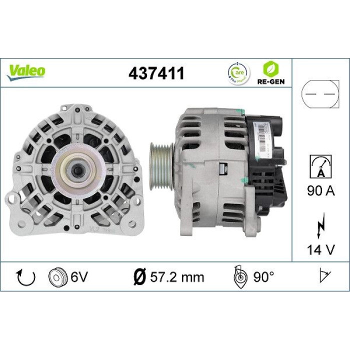 Valeo Lichtmaschine 437411 Valeo Lichtmaschine 437411