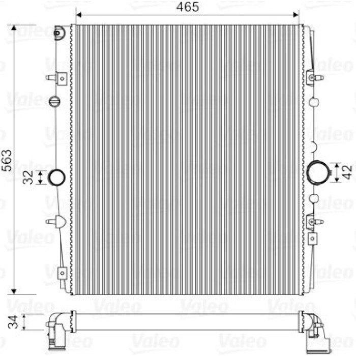 Valeo Motorkühler 732881