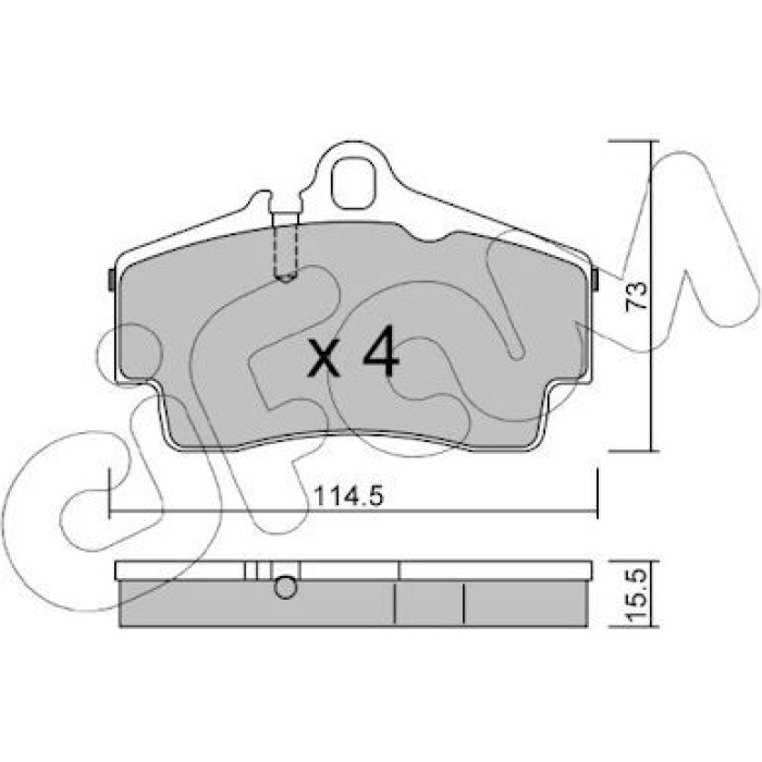 CIFAM Bremsbelagsatz, Scheibenbremse 822-658-0 CIFAM Bremsbelagsatz, Scheibenbremse 822-658-0