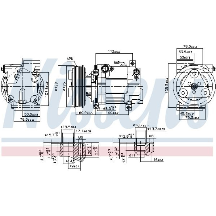 Nissens Klimakompressor PKW 89549 Nissens Klimakompressor PKW 89549