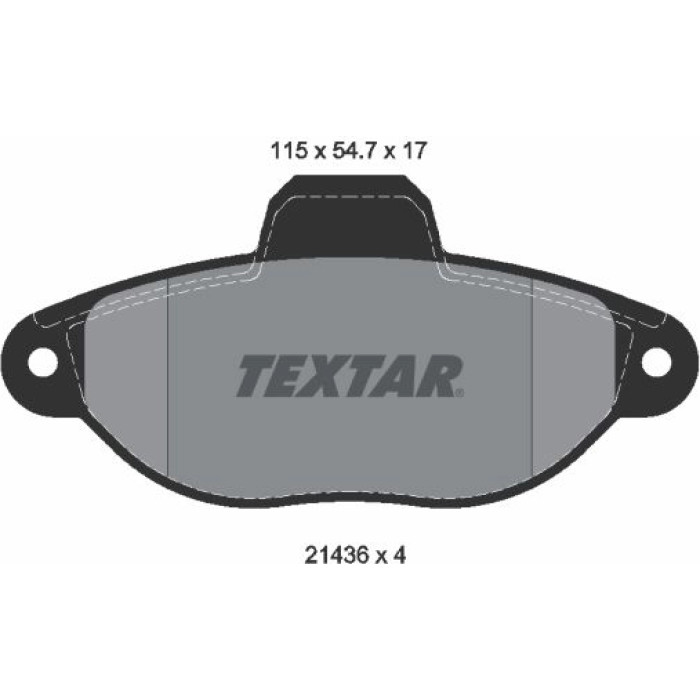 Textar Bremsbelagsatz 2143602 Textar Bremsbelagsatz 2143602