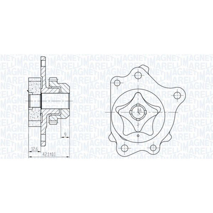 Magneti Marelli Ölpumpe 351516000116 Magneti Marelli Ölpumpe 351516000116
