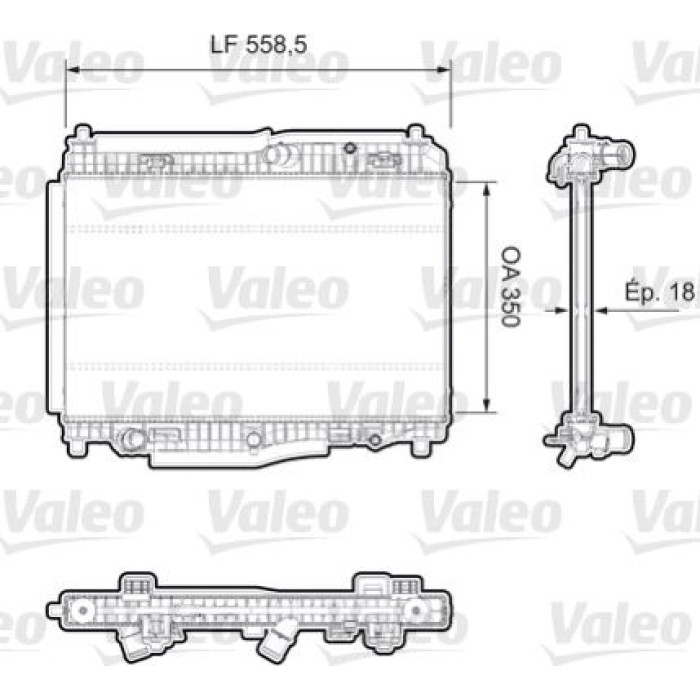 Valeo Motorkühler 735379 Valeo Motorkühler 735379