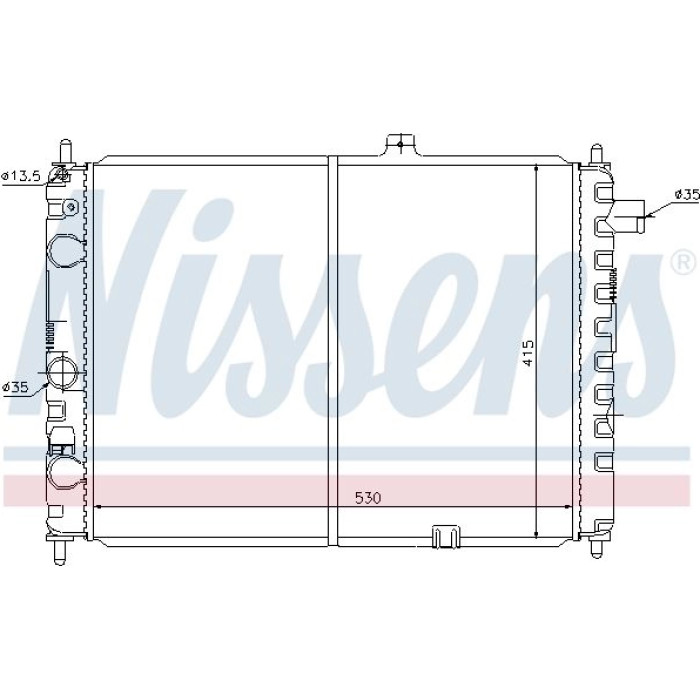 Nissens Wasserkühler PKW 63170 Nissens Wasserkühler PKW 63170