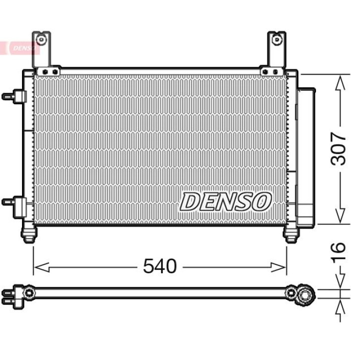 Denso Klimakondensator DCN15004