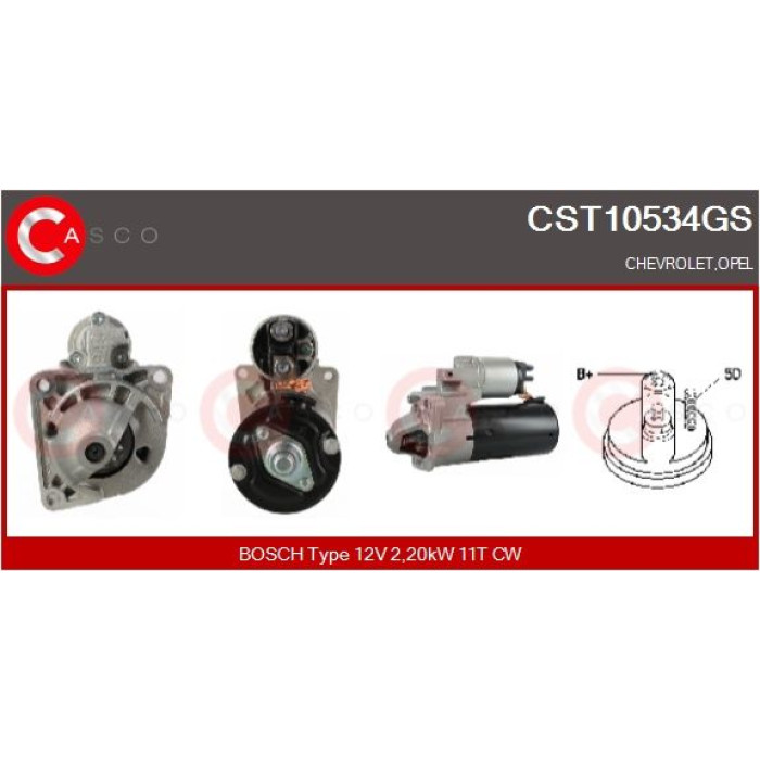CASCO Anlasser CST10534GS CASCO Anlasser CST10534GS