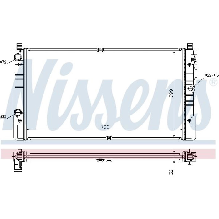 Nissens Wasserkühler PKW 65238A Nissens Wasserkühler PKW 65238A