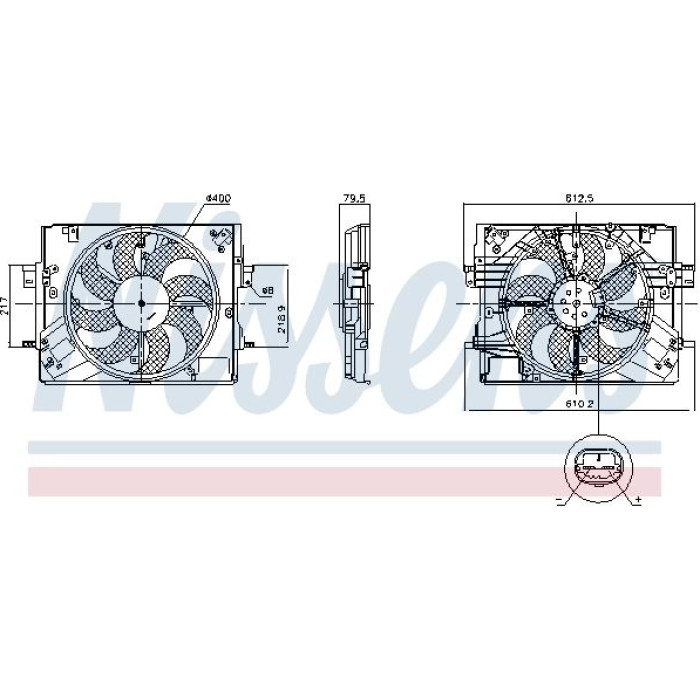 Nissens Kühlerlüfter PKW 850063 Nissens Kühlerlüfter PKW 850063