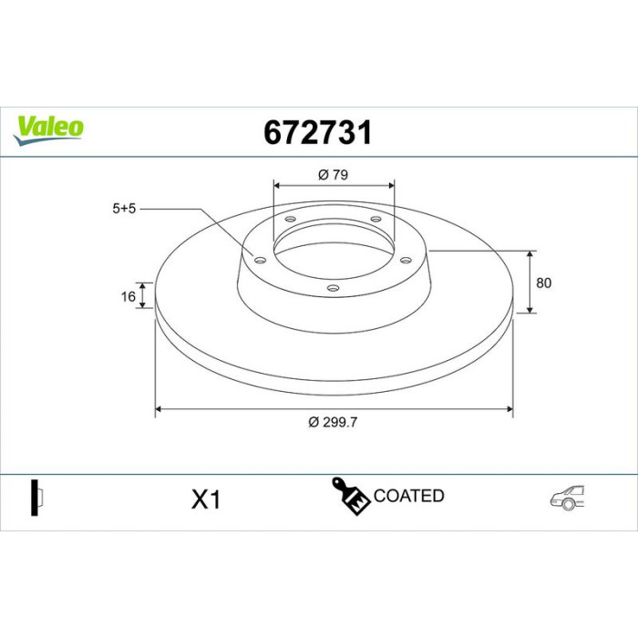 Valeo Bremsscheibe 672731 Valeo Bremsscheibe 672731