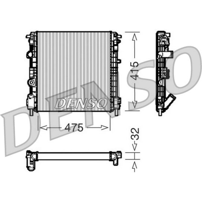 Denso Motorkühler DRM23015 Denso Motorkühler DRM23015