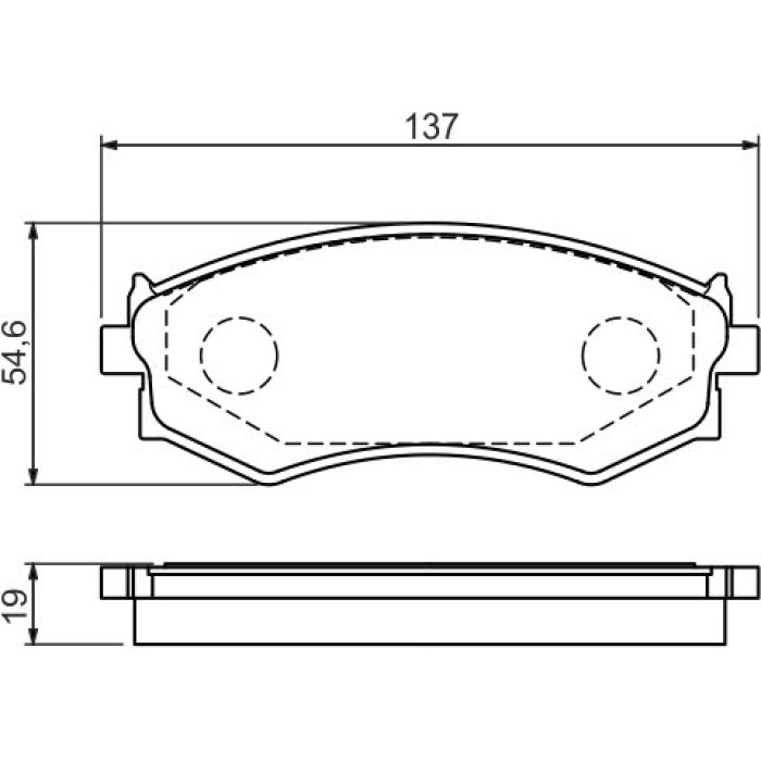 Bosch Bremsbelagsatz 0 986 461 139 Bosch Bremsbelagsatz 0 986 461 139