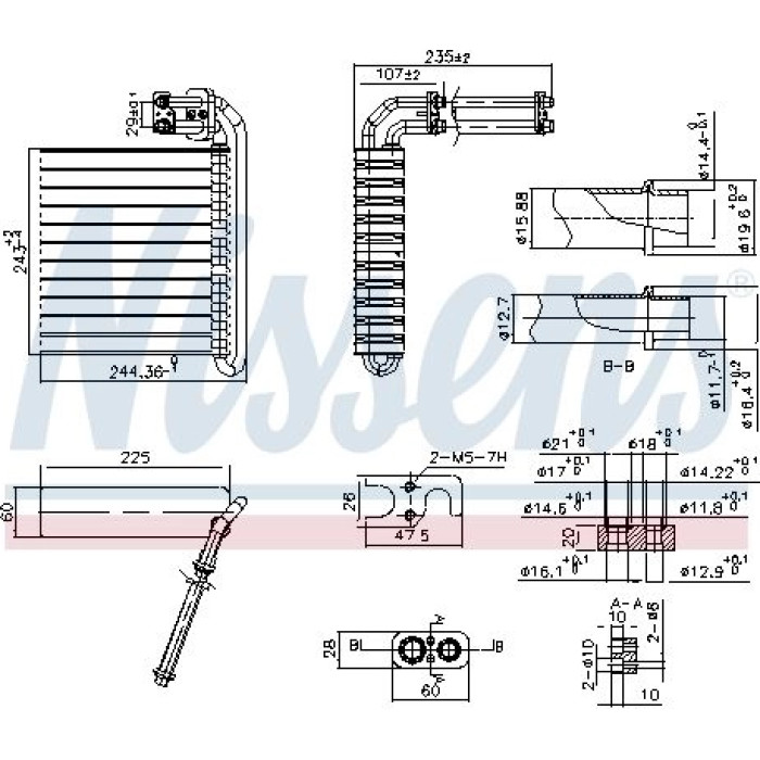 Nissens Klimaverdampfer PKW 92332 Nissens Klimaverdampfer PKW 92332