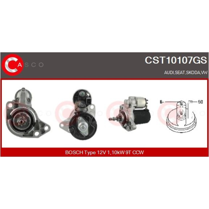 CASCO Anlasser CST10107GS CASCO Anlasser CST10107GS