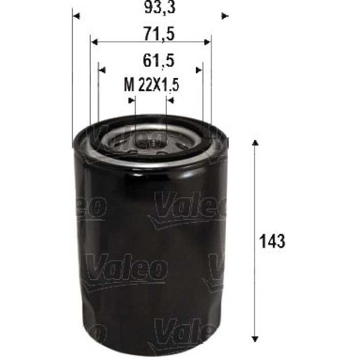 Valeo Ölfilter 586113 Valeo Ölfilter 586113