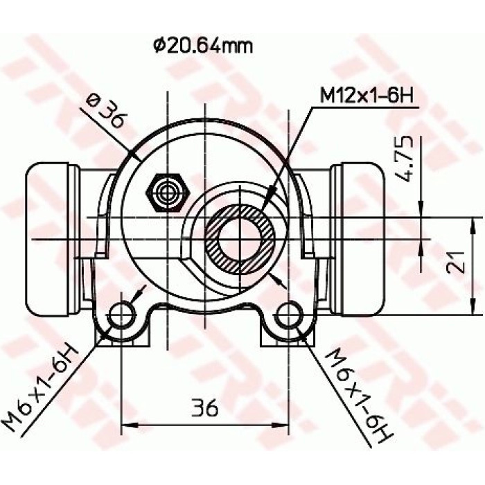 TRW Radbremszylinder BWF154 TRW Radbremszylinder BWF154