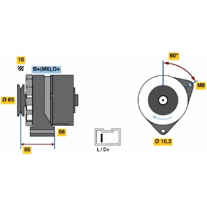 0 986 036 891 Bosch Lichtmaschine 0 986 036 891 0 986 036 891 Bosch Lichtmaschine 0 986 036 891