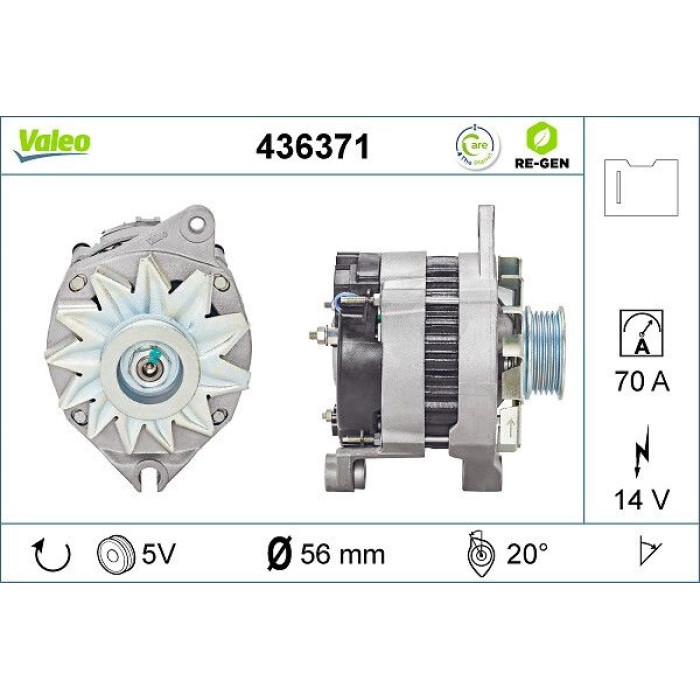 Valeo Lichtmaschine 436371 Valeo Lichtmaschine 436371