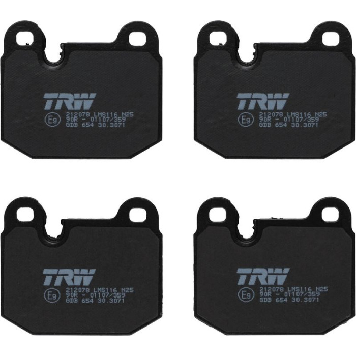 TRW Bremsbelagsatz BMW E30 82-84 GDB654 TRW Bremsbelagsatz BMW E30 82-84 GDB654