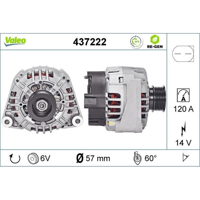 Valeo Lichtmaschine 437222 Valeo Lichtmaschine 437222