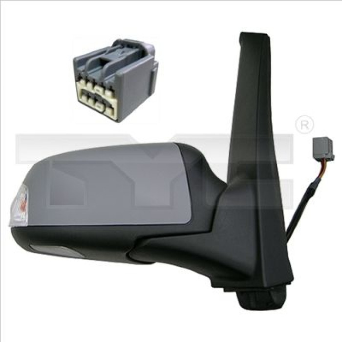 TYC Außenspiegel links elektrisch verstellbar, grundiert, konvex, beheizbar, mit Blinker, mit Umfeldbeleuchtung 310-0102 OE Nummer 1381872 - l TYC Außenspiegel links elektrisch verstellbar, grundiert, konvex, beheizbar, mit Blinker, mit Umfeldbeleuchtung 310-0102 OE Nummer 1381872 - l