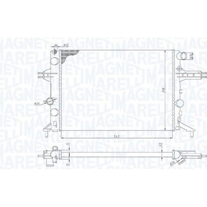 Magneti Marelli Motorkühler 350213192400 Magneti Marelli Motorkühler 350213192400