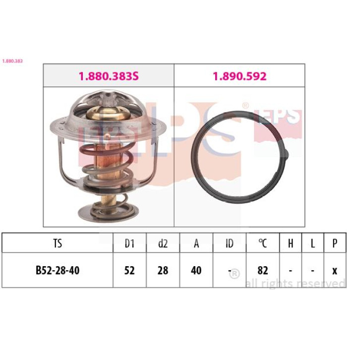 EPS Thermostat, Kühlmittel 1.880.383 EPS Thermostat, Kühlmittel 1.880.383