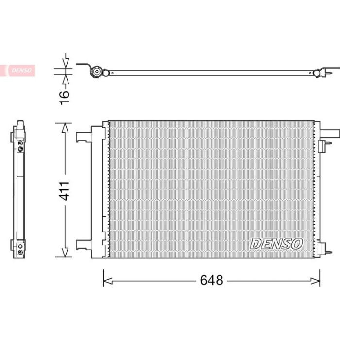 Denso Klimakondensator DCN21021 Denso Klimakondensator DCN21021