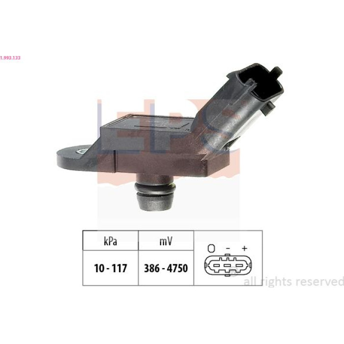 Luftdrucksensor, Saugrohrdruck 1.993.133 Luftdrucksensor, Saugrohrdruck 1.993.133
