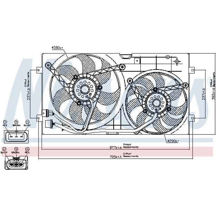 Nissens Kühlerlüfter PKW 85250 Nissens Kühlerlüfter PKW 85250