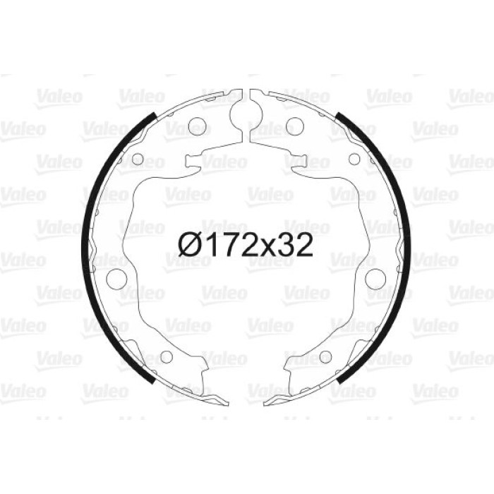 Valeo Bremsbacken 564128 Valeo Bremsbacken 564128