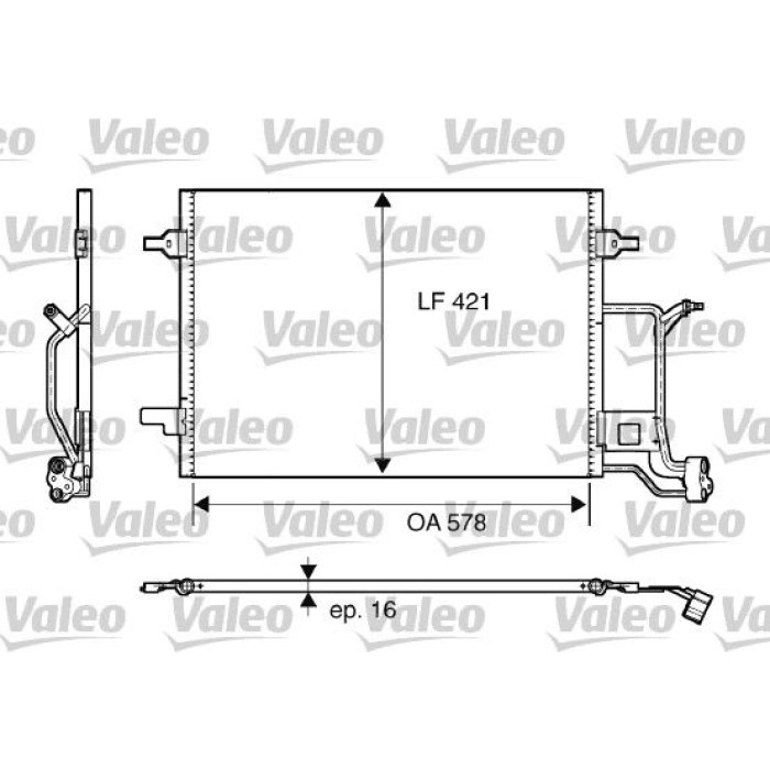 Valeo Klimakondensator 817840 Valeo Klimakondensator 817840