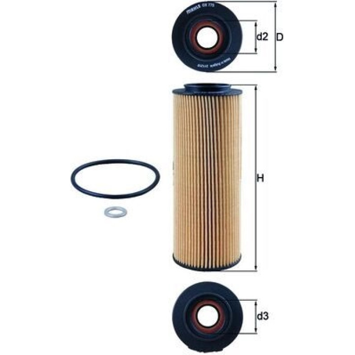 Mahle Original Ölfilter OX 775D Mahle Original Ölfilter OX 775D