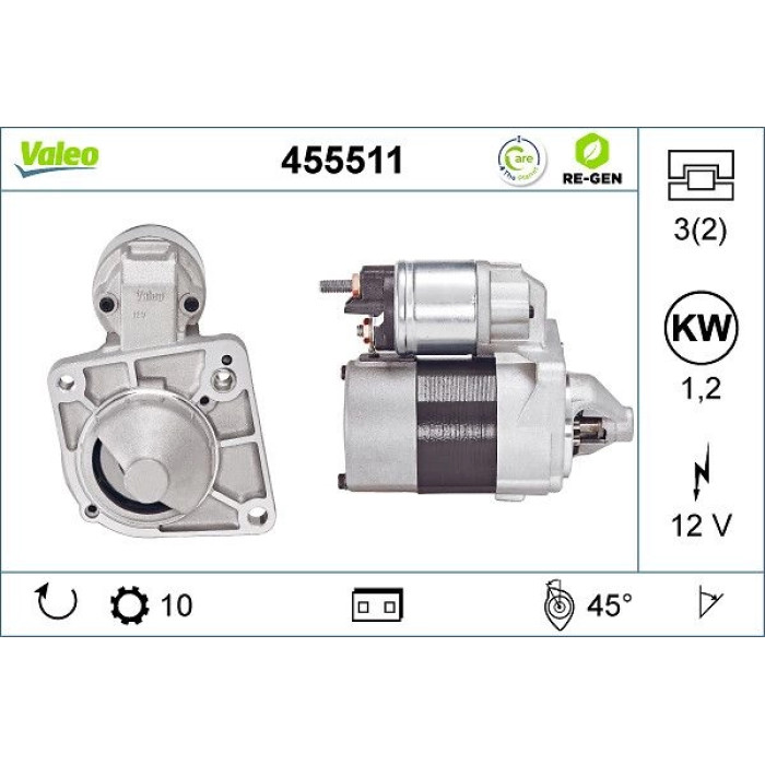 Valeo Anlasser 455511 Valeo Anlasser 455511