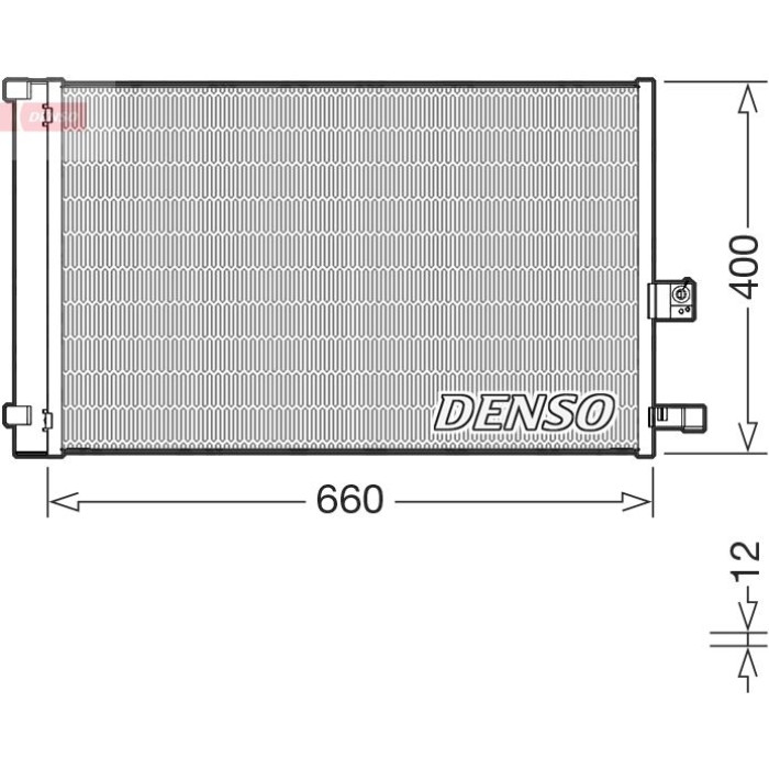 Denso Klimakondensator DCN05037 Denso Klimakondensator DCN05037