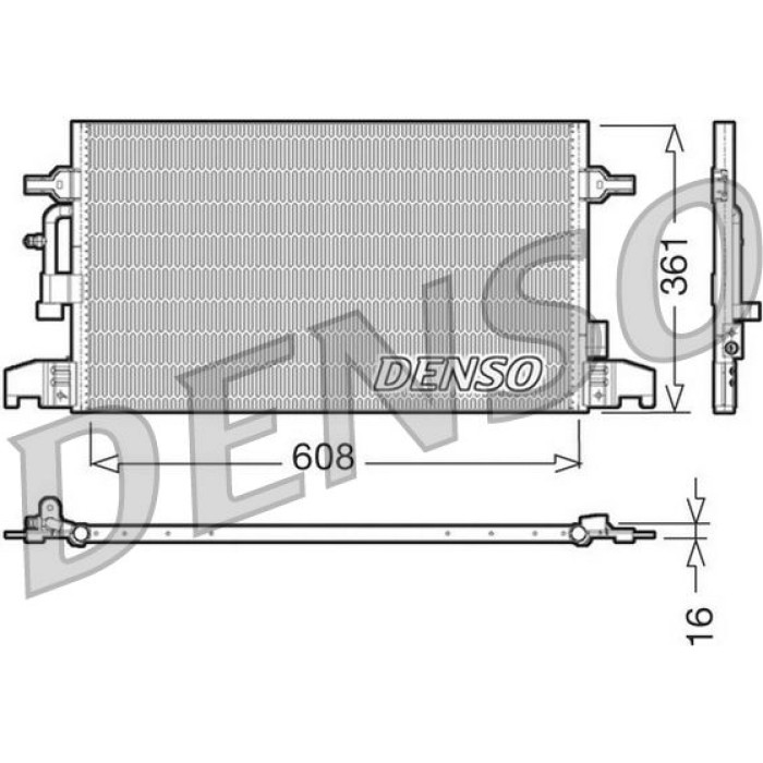 Denso Klimakondensator DCN02016 Denso Klimakondensator DCN02016