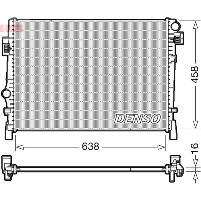 Denso Motorkühler DRM09054 Denso Motorkühler DRM09054