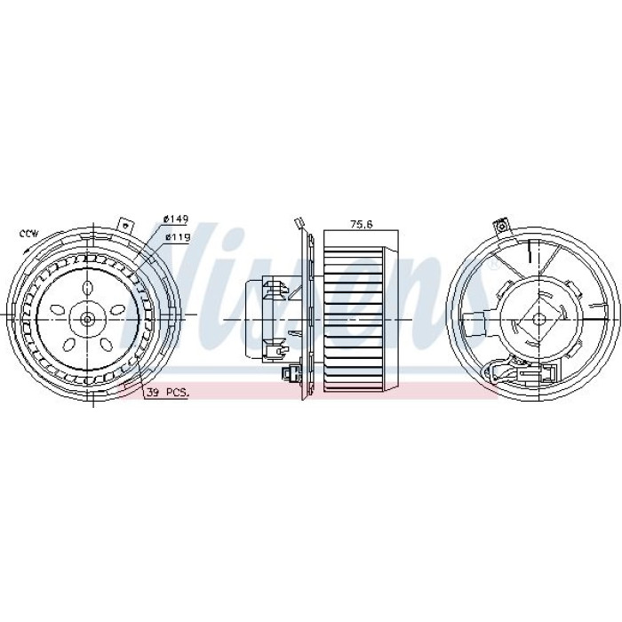 Nissens Innenraumgebläse 87185 Nissens Innenraumgebläse 87185